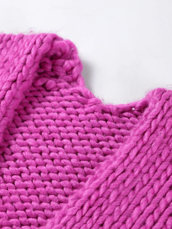 Stilla | Lunt Strikket Cardigan I En Ensfarvet Farve, Casual