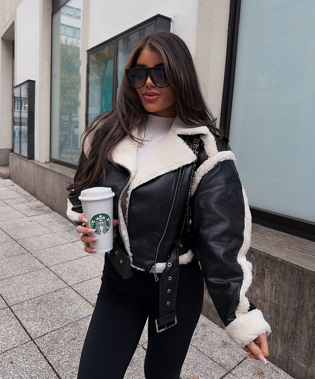 Stilla | Daria Med Sort Plys Fur