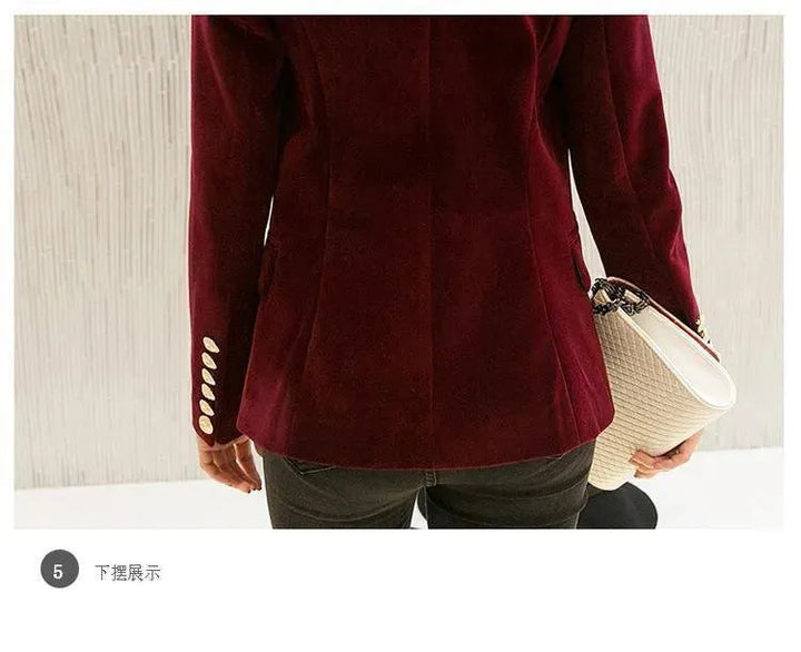 Stilla | Douceur Velvet Blazer Dame - Casual - Ensfarvet