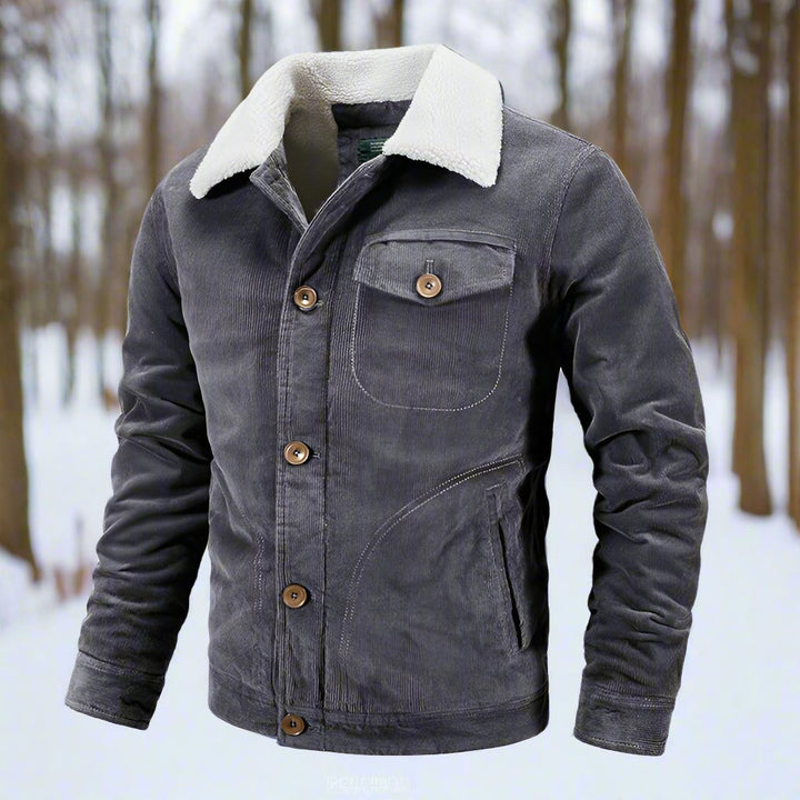 Stilla | Corduroy Trucker Jakke Faux Shearling Kravejakke