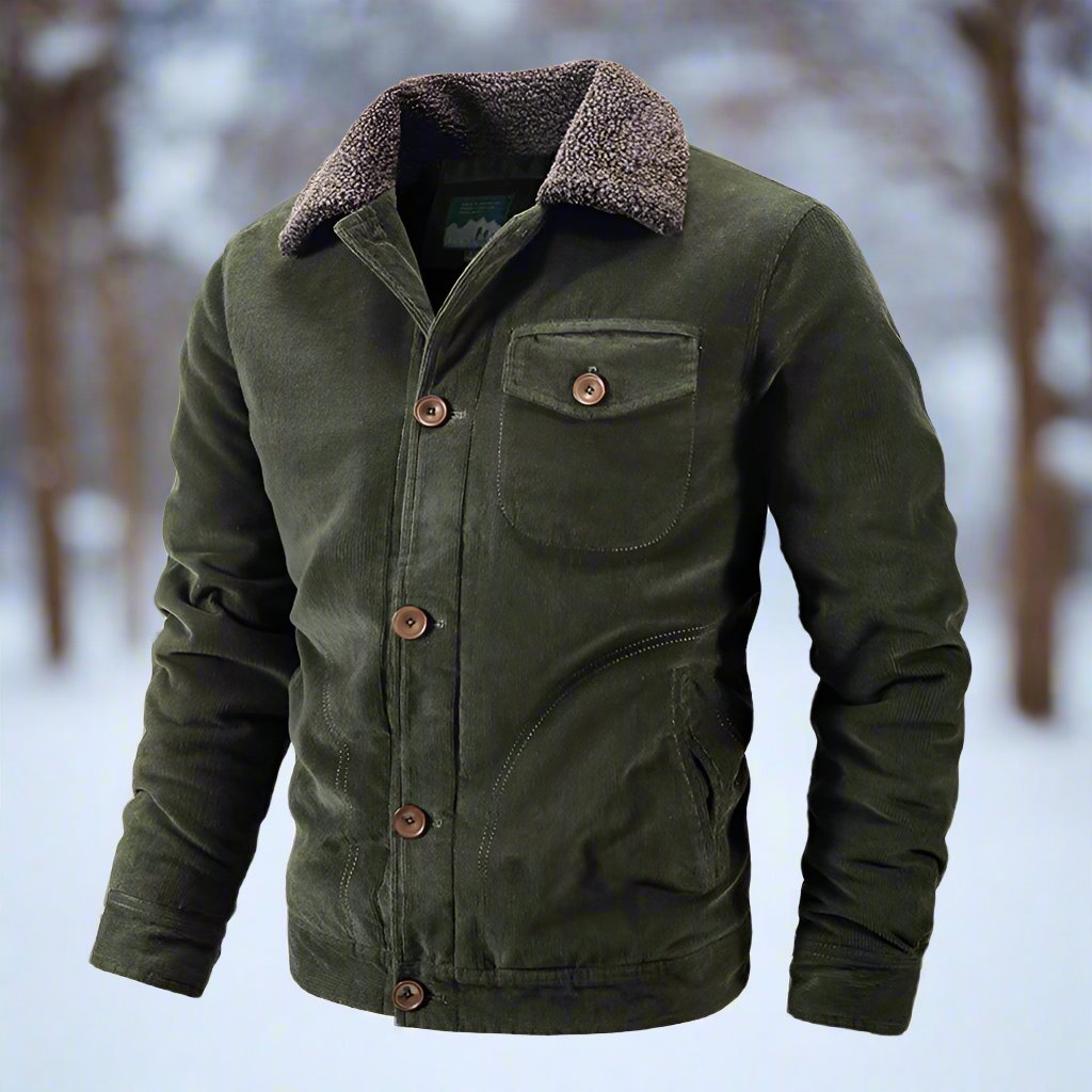 Stilla | Corduroy Trucker Jakke Faux Shearling Kravejakke