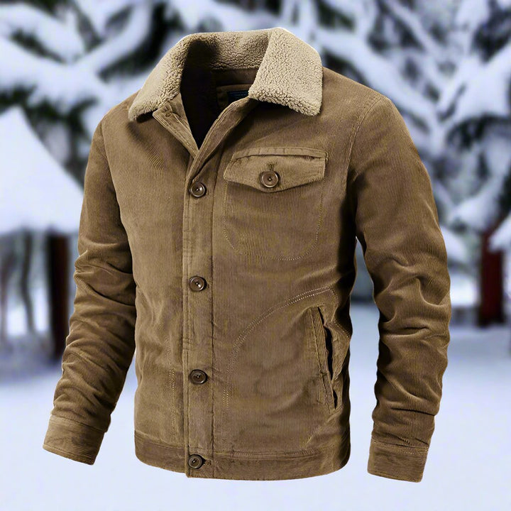 Stilla | Corduroy Trucker Jakke Faux Shearling Kravejakke
