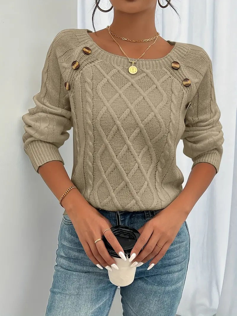 Stilla | Elegant Pullover Af Struktureret Strik