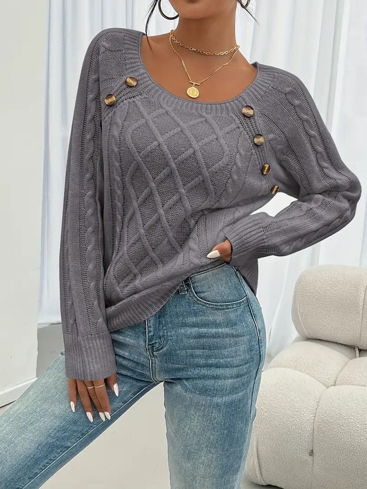 Stilla | Elegant Pullover Af Struktureret Strik
