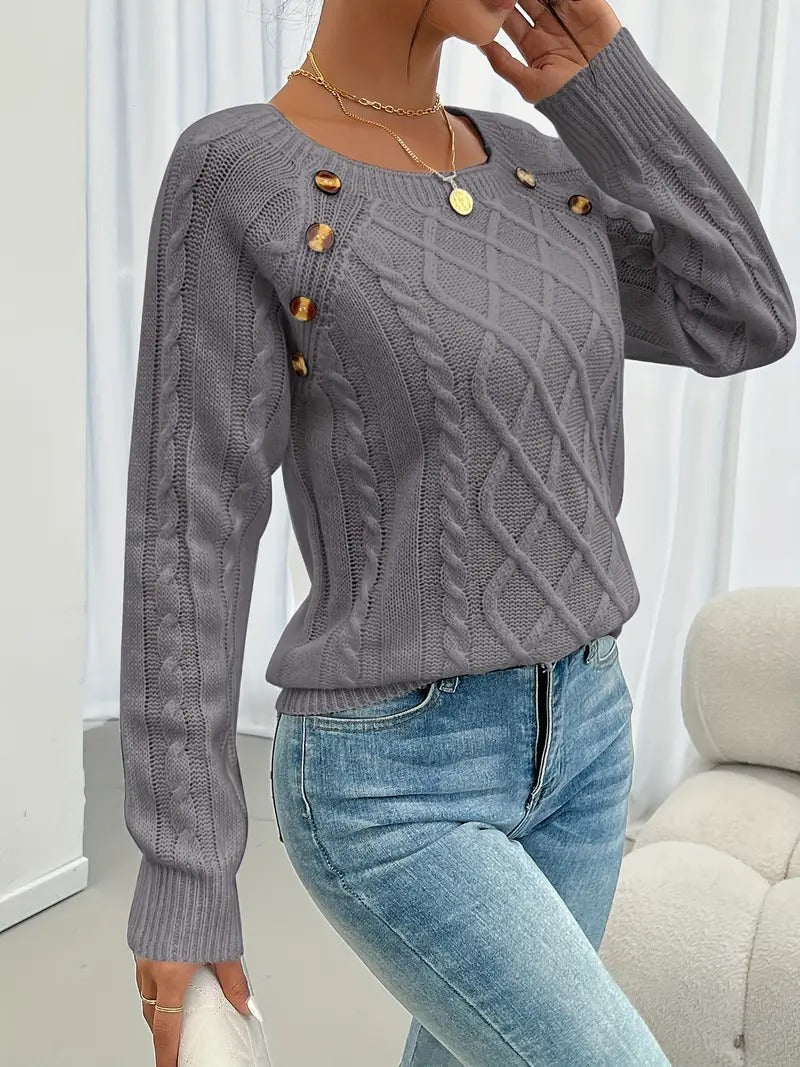 Stilla | Elegant Pullover Af Struktureret Strik