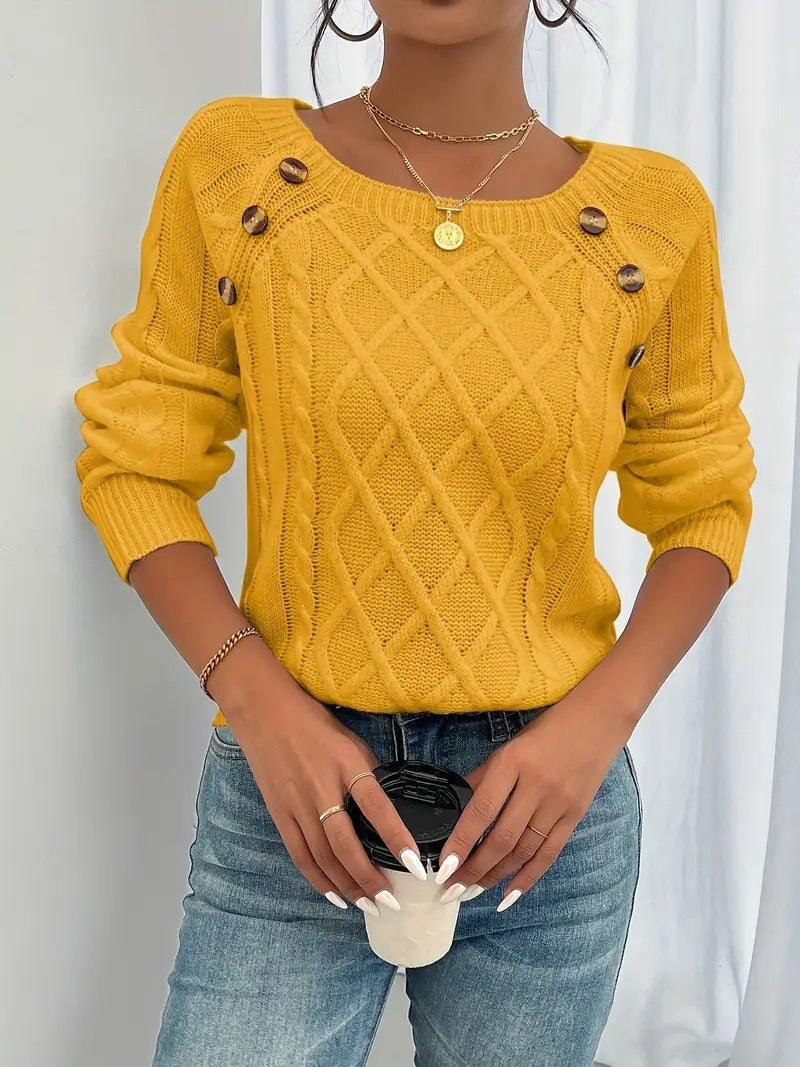 Stilla | Elegant Pullover Af Struktureret Strik