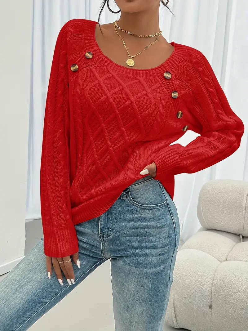 Stilla | Elegant Pullover Af Struktureret Strik