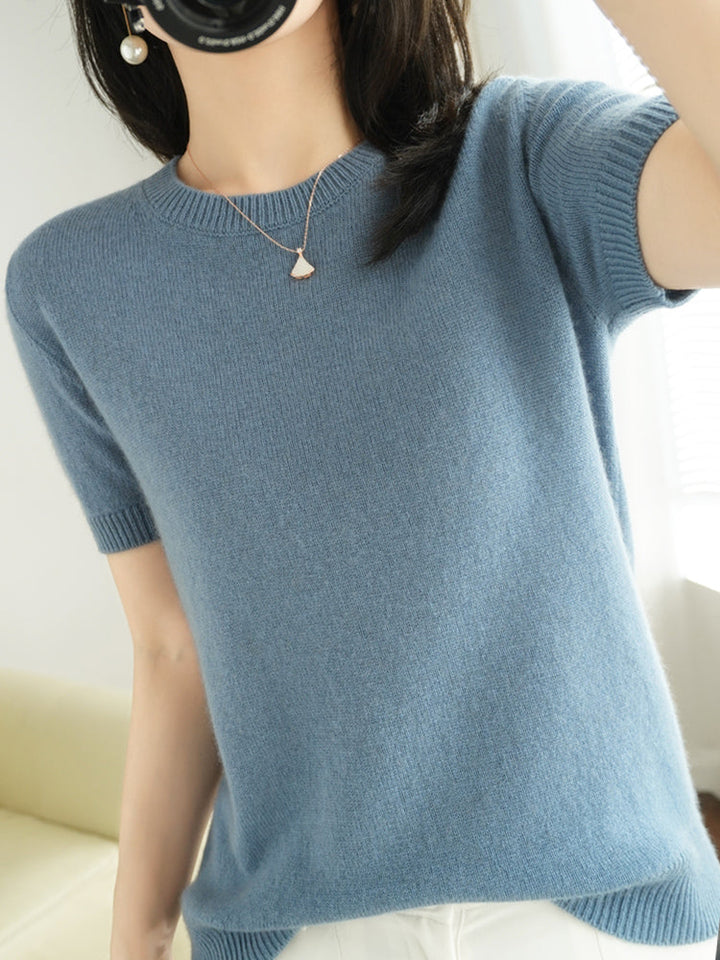 Stilla | Luksus Sweater Med Rund Udsnit I Blødt Cashmere Til Kvinder