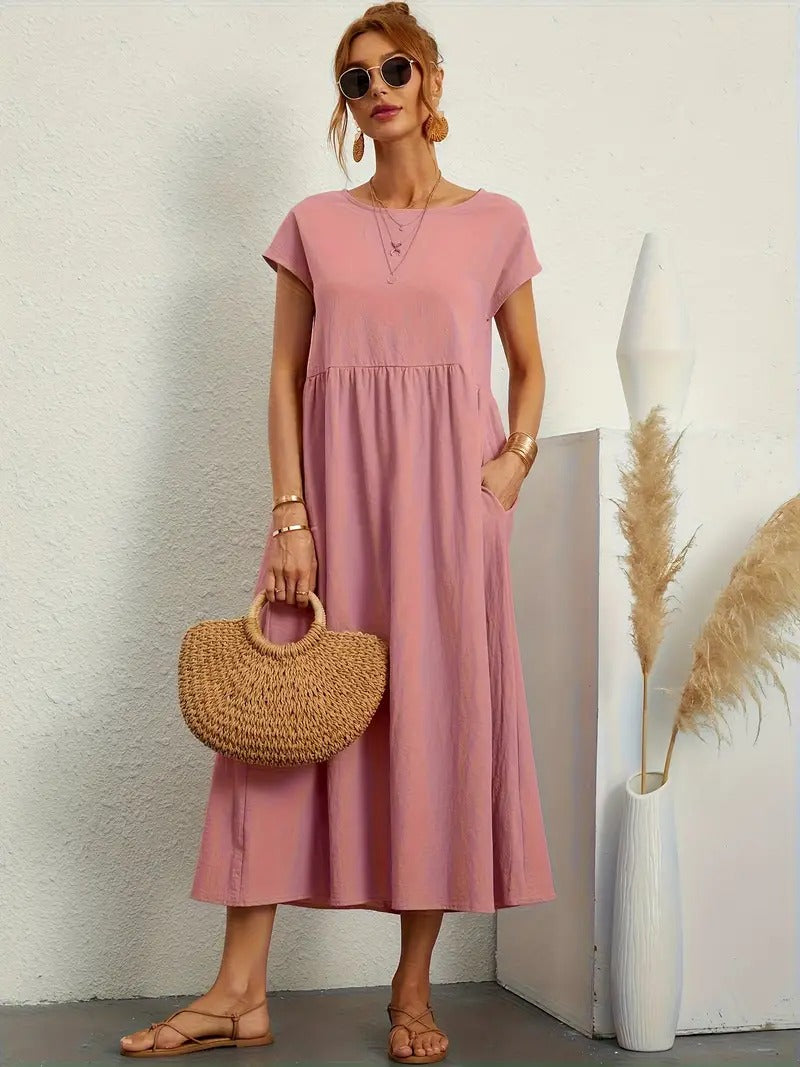 Stilla | Sommerkjole Med Solid Taske
