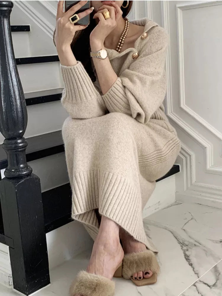 Stilla | Elegant Haute Couture Pullover i Blødt Strik med Lange Ærmer