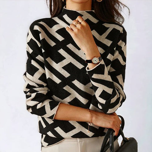 Stilla | Prægtig Geometrisk Pullover