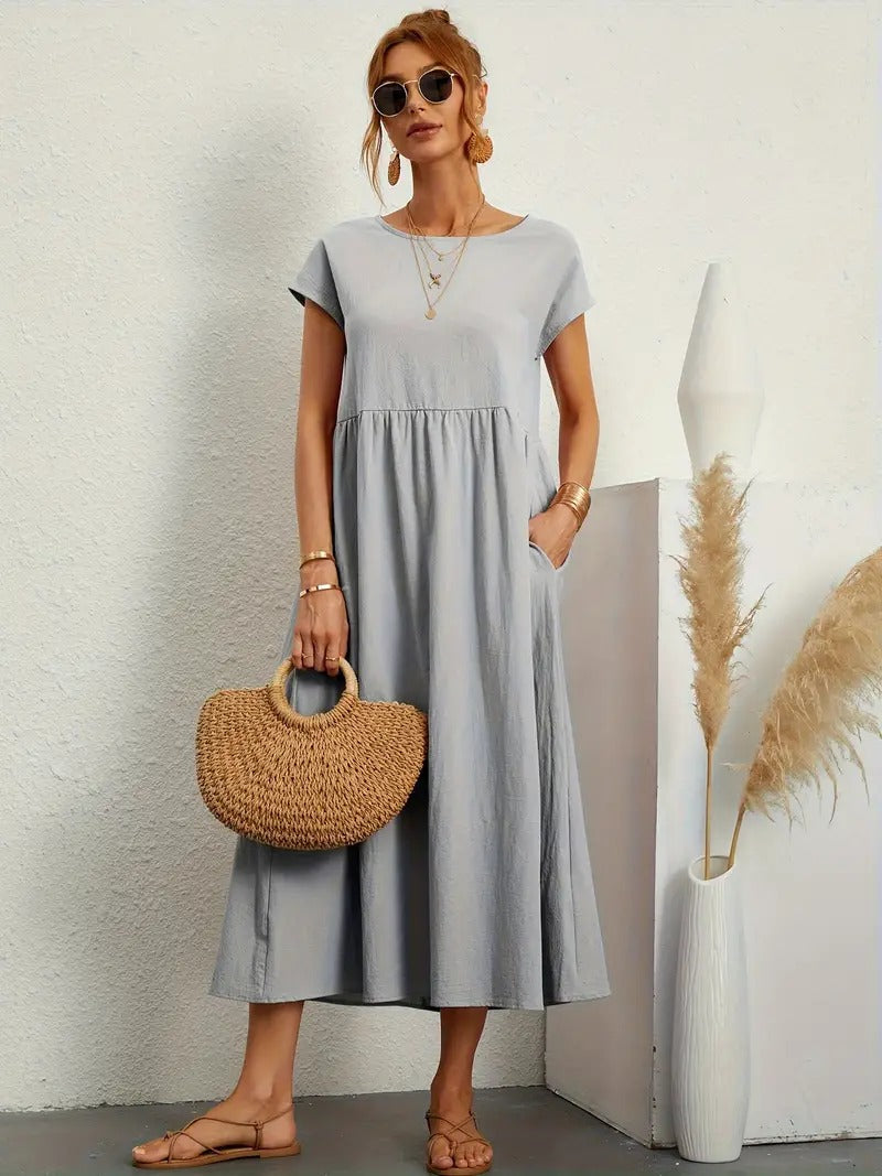 Stilla | Sommerkjole Med Solid Taske