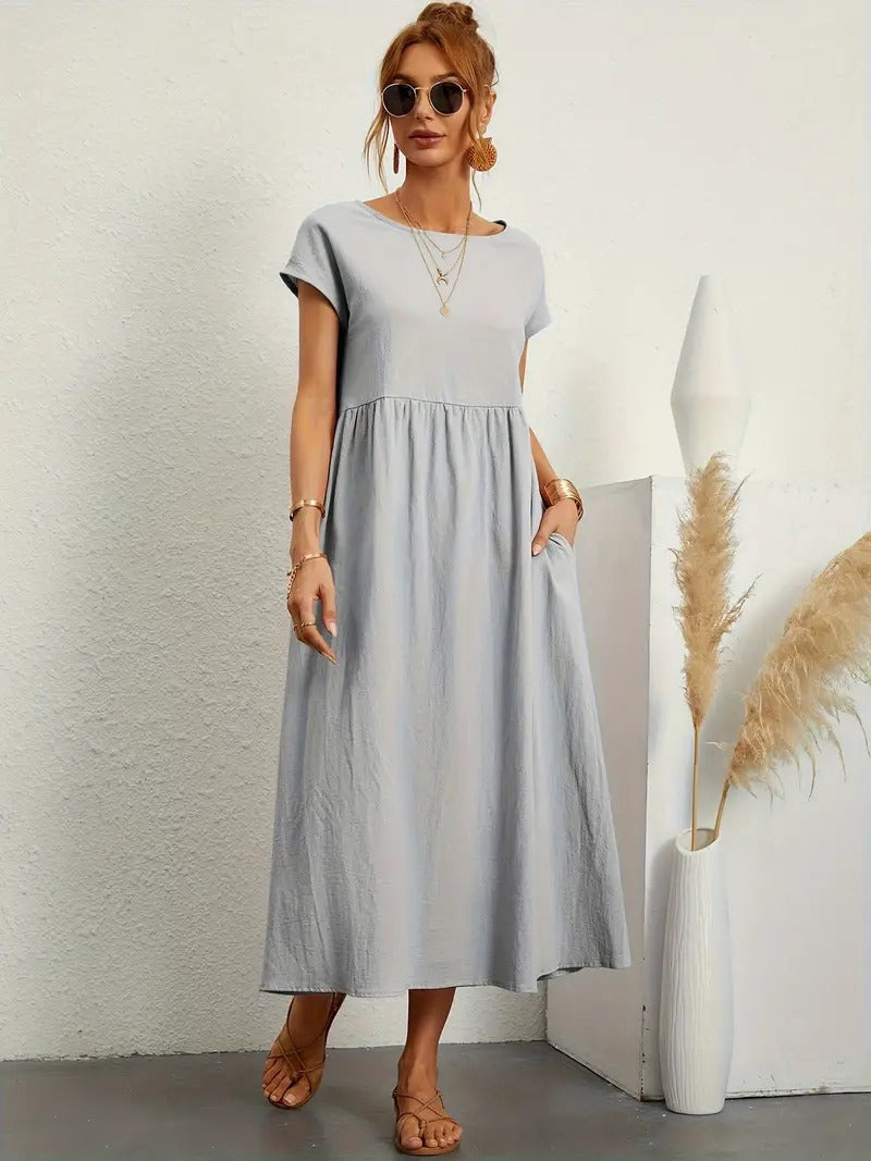 Stilla | Sommerkjole Med Solid Taske