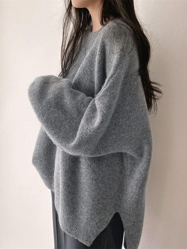 Stilla | Oversized Grå Sweater Til Damer