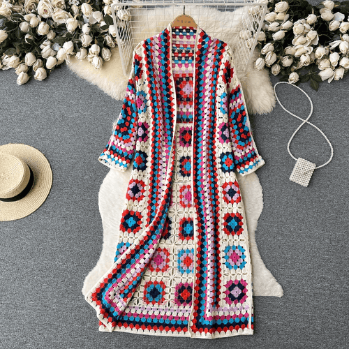 Stilla | Blomster Crochet Jakke Til Damer