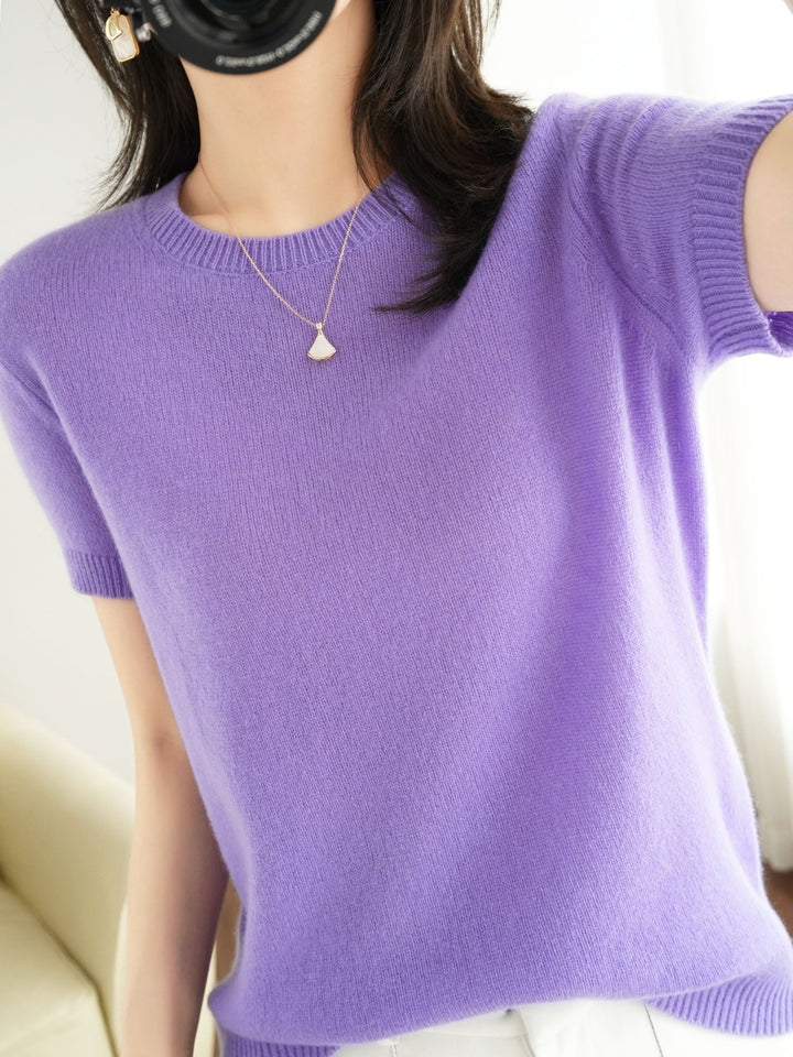 Stilla | Luksus Sweater Med Rund Udsnit I Blødt Cashmere Til Kvinder
