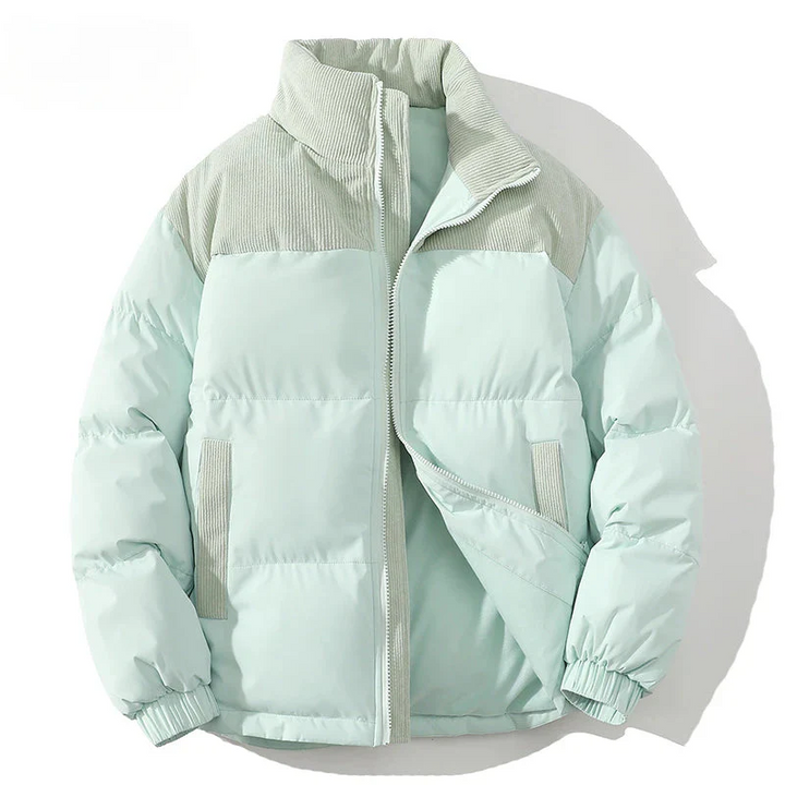Stilla | Pufferjakke Polyester Quiltet Foder Ribbet Cord Stykke Elastiske Mansjetter