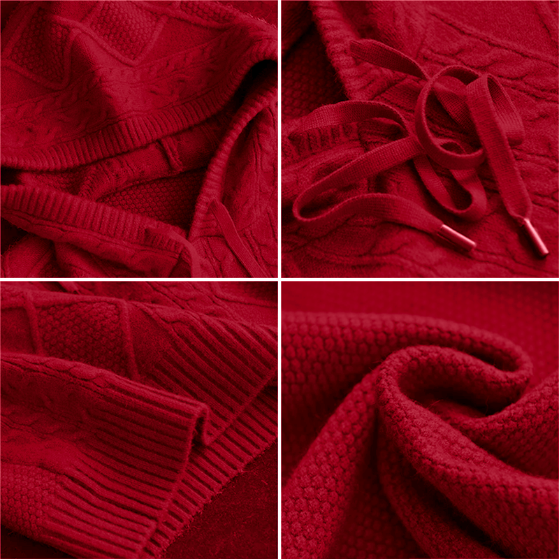 Stilla | Sweatshirt med hætte i jacquard