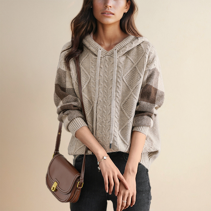 Stilla | Sweat Med Hætte Af Jacquard