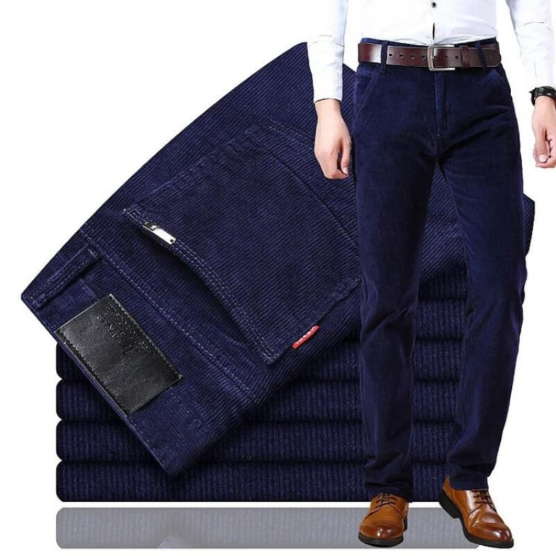 Stilla | Corduroy Standard Fit Tailored Skæring Hel Længde Bæltestropper