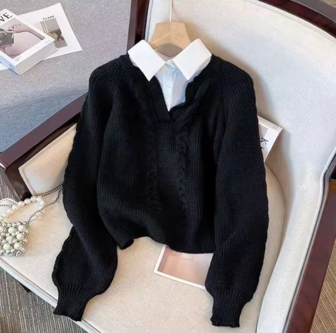 Stilla | Strikpullover To Dele