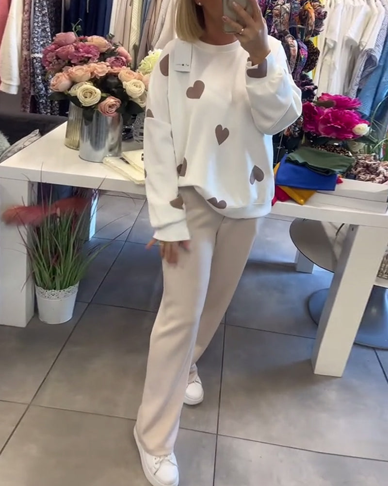 Stilla | Kvinder Casual Hjerte Pullover