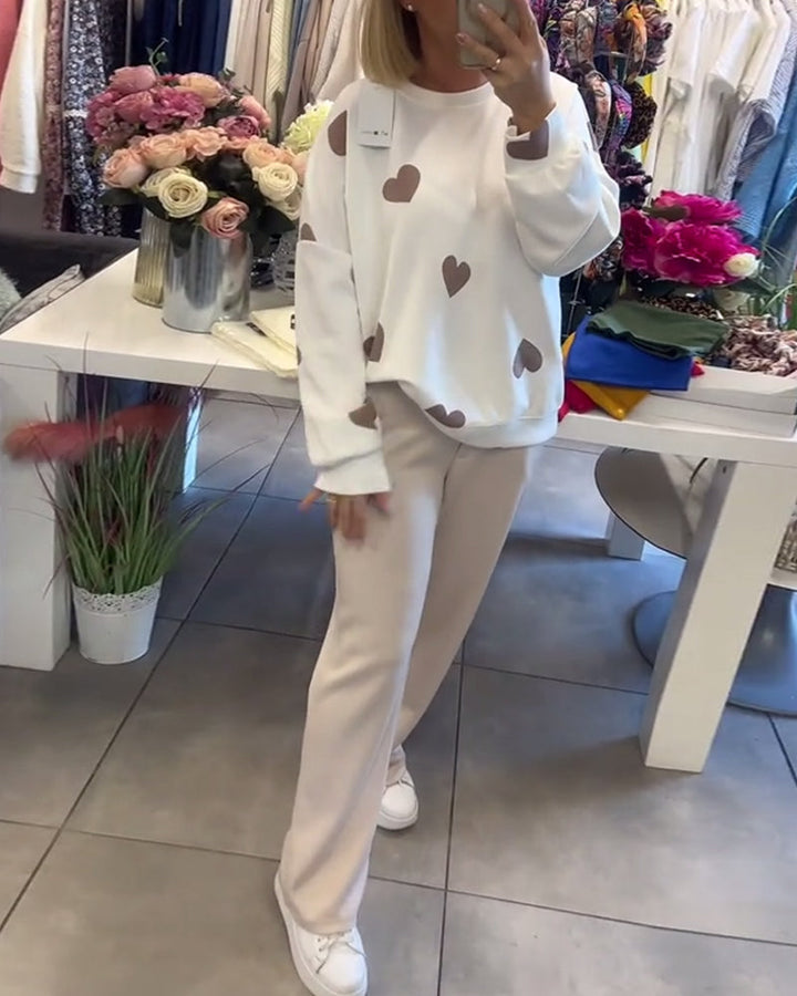 Stilla | Kvinder Casual Hjerte Pullover
