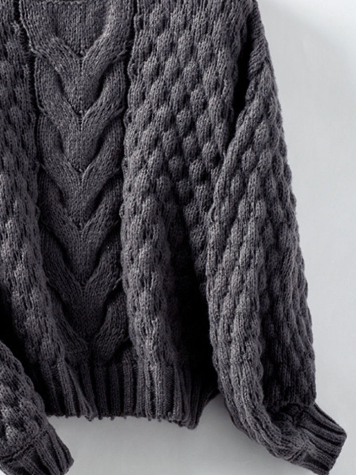 Stilla | Drejet Strikpullover Med Rund Hals