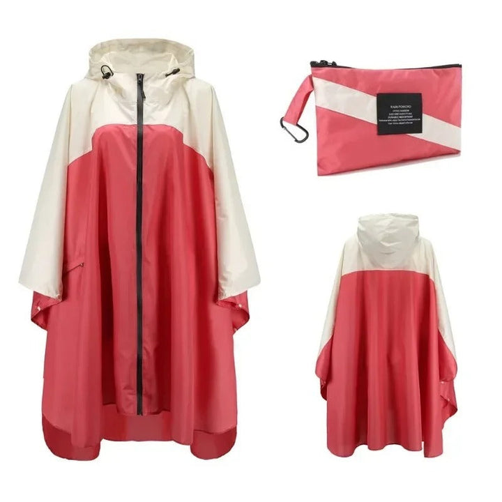 Stilla | Poncho med geometrisk grafiktryk