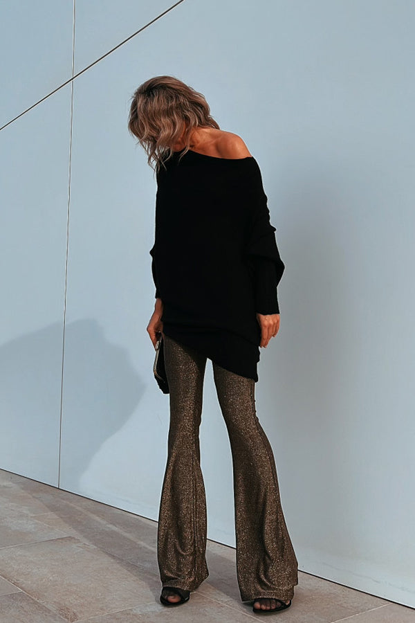 Stilla | Aldrig for Glam Metallic Stretch Flare Bukser