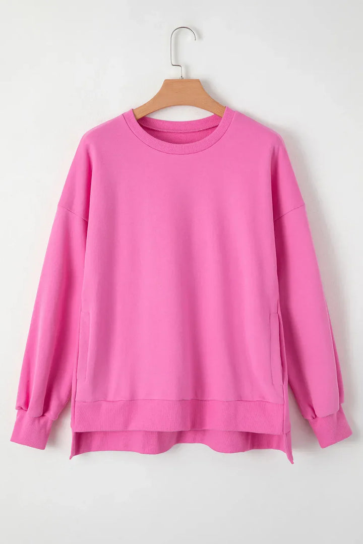 Stilla | Sweatshirt med Rund Halsaussnit og Lange Ærmer