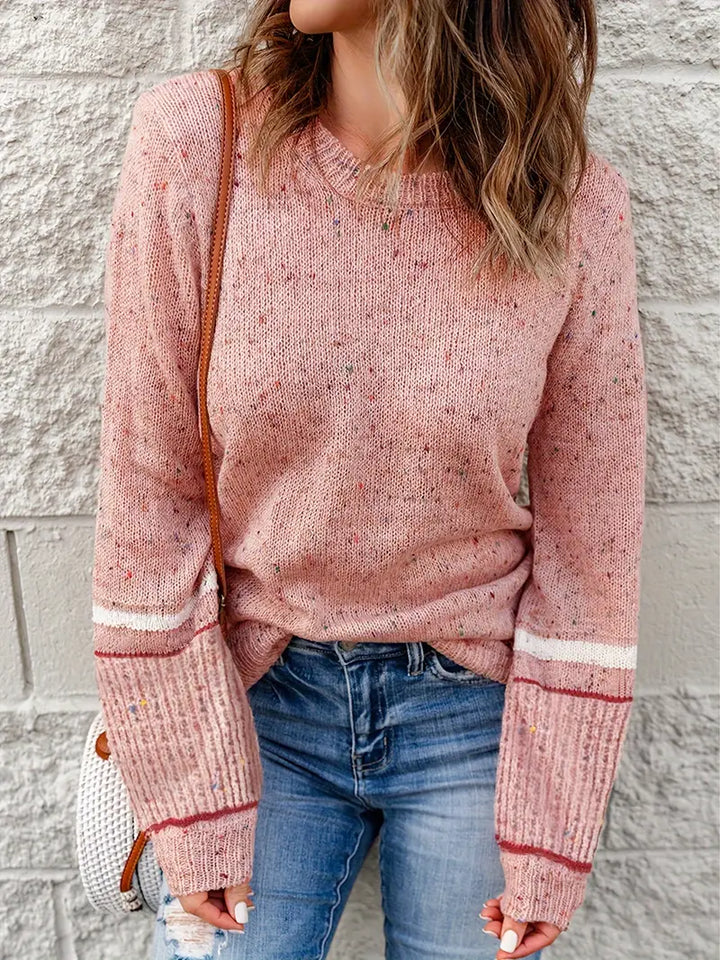Stilla | Pullover I Marmoriseret Strik