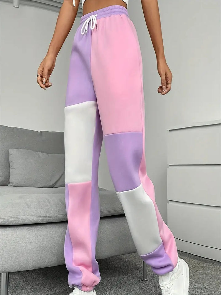Stilla | Elegant Joggingbukser Til Kvinder Med Color-block-design