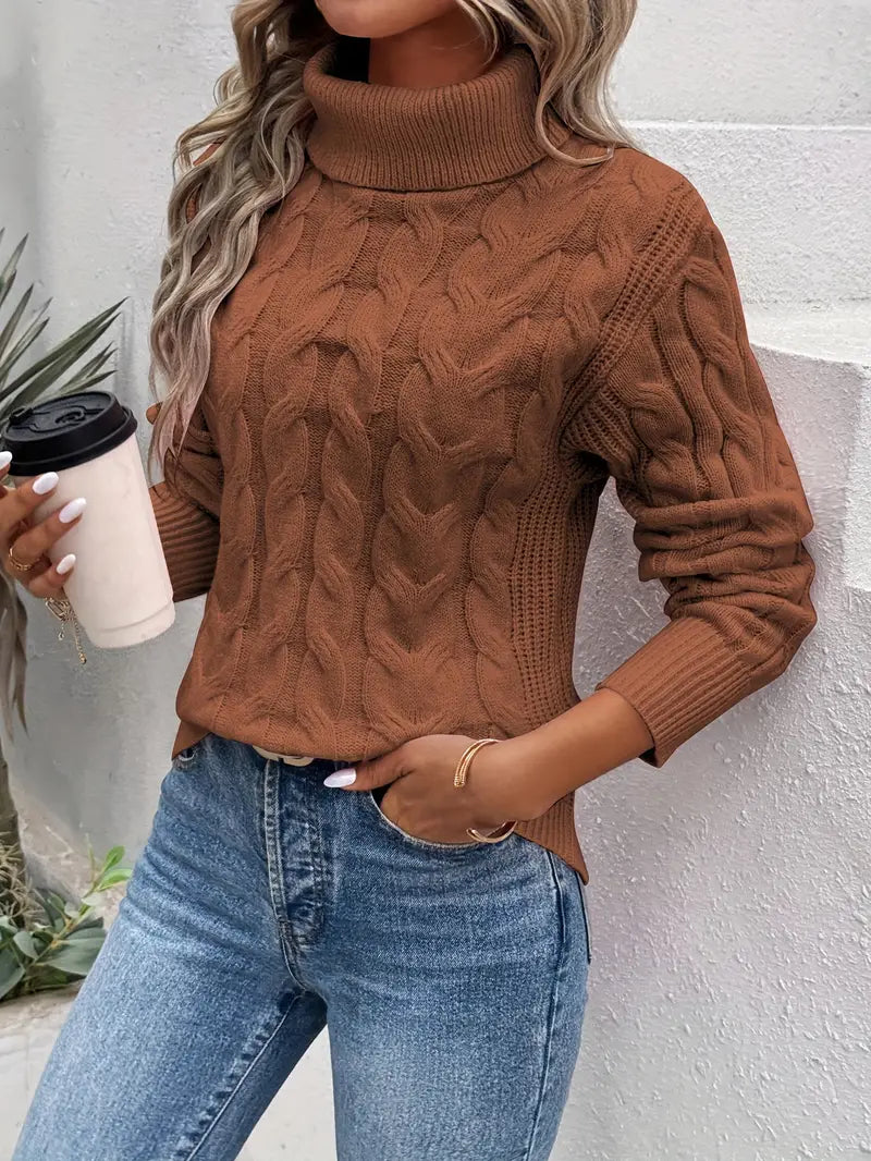 Stilla | Pullover Med Drejet Rullekrave
