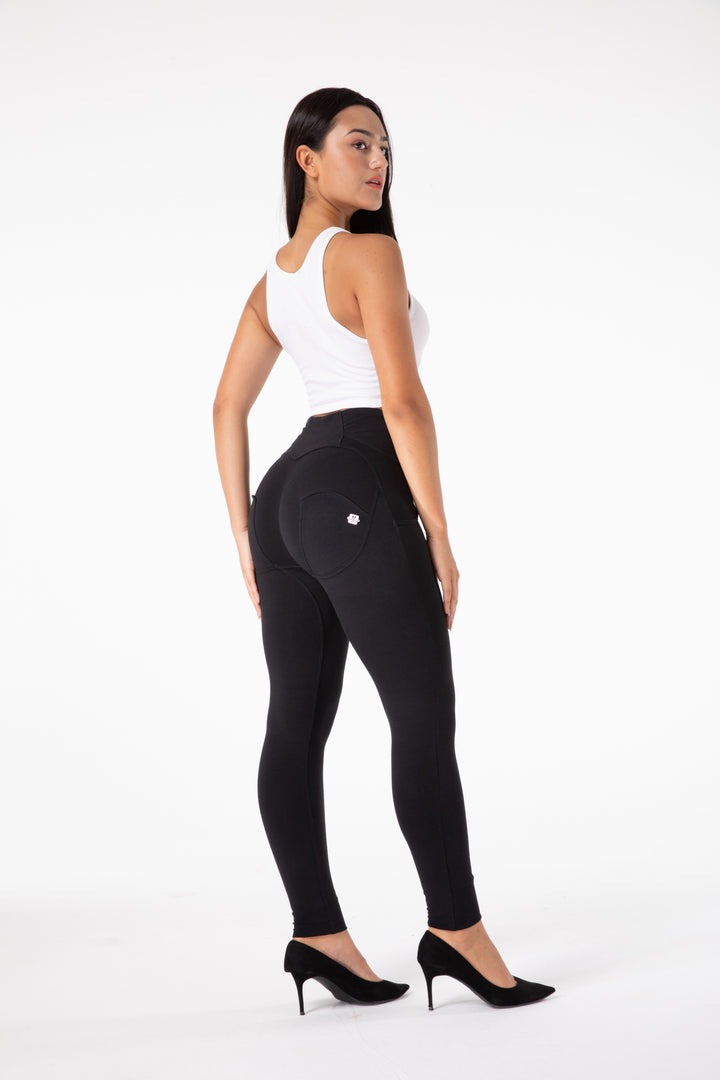 Stilla | Stramme Sorte Leggings Med Høj Talje