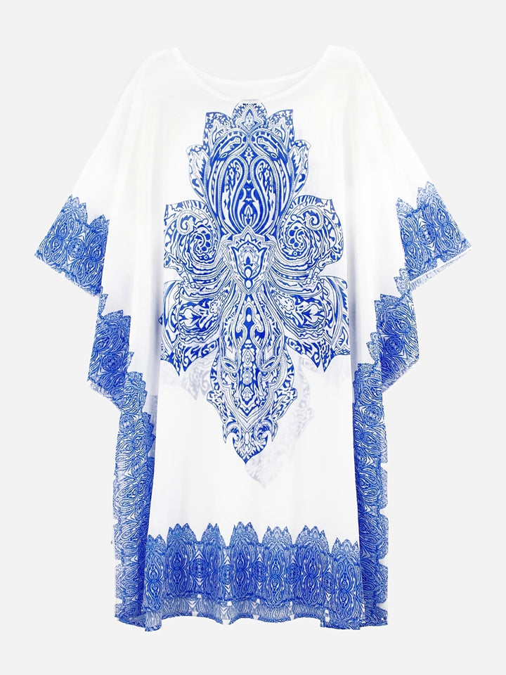 Stilla | Blomsterkjole Lavet Af Chiffon Lys, Knæ