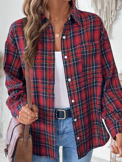 Skovae | Checkered Button-Up Langærmet Bluse