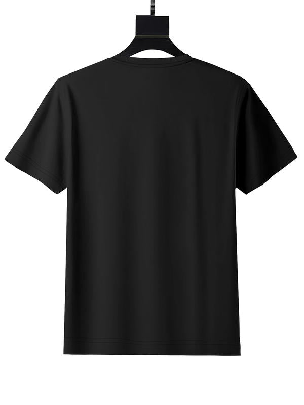 Stilla | Cool Casual Dobbelt Grafisk Bomulds T-shirt