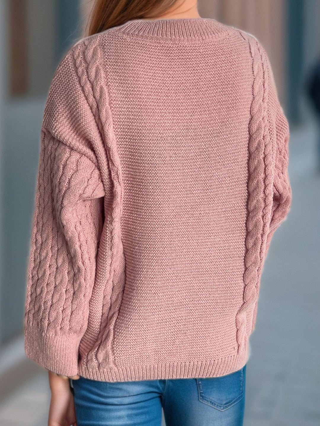 Stilla | Snippet Pullover med Lange Ærmer og Rund Halsudskæring