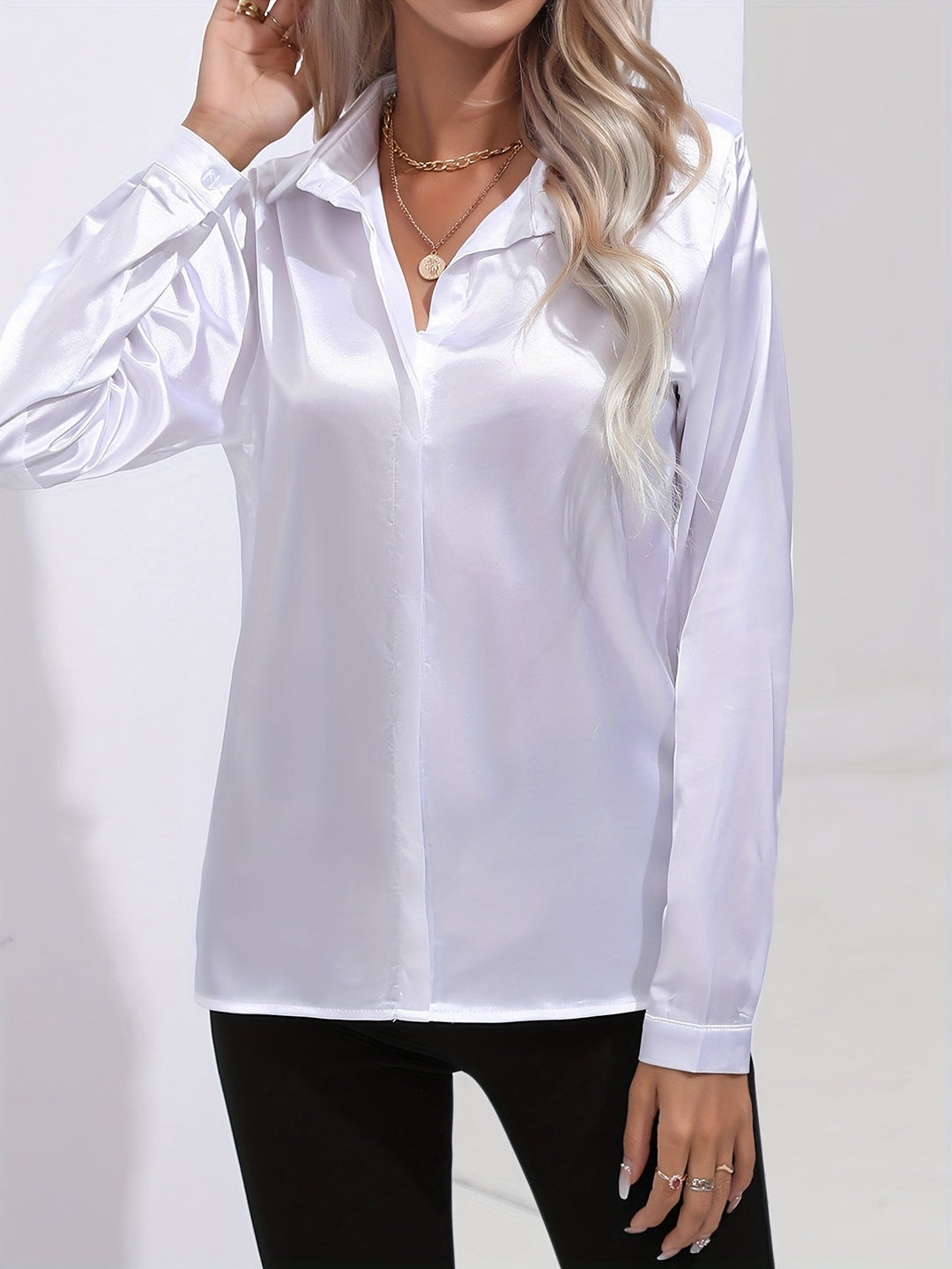 Stilla | Elegante Satin Bluse