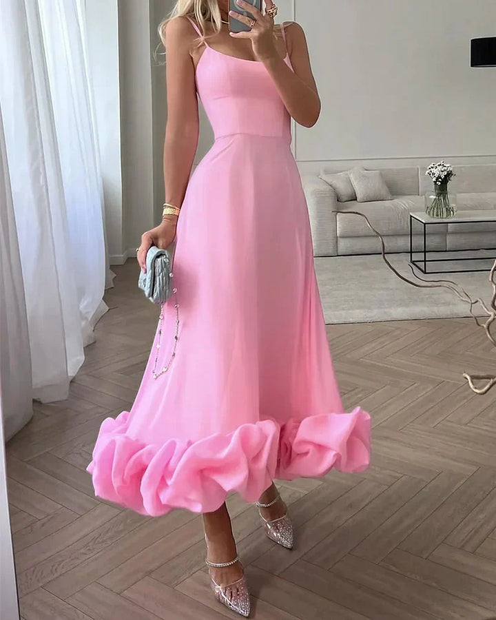 Stilla | Elegant Ensfarvet Lingerikjole