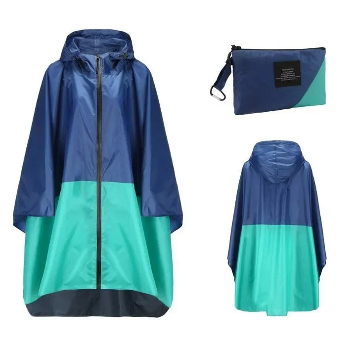 Stilla | Poncho med geometrisk grafiktryk