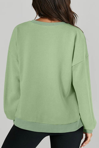 Stilla | Sweatshirt med Rund Halsaussnit og Lange Ærmer
