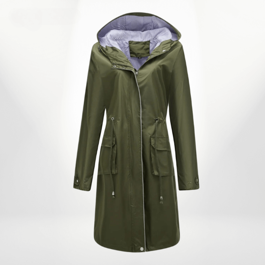 Stilla | Dame vandtæt over-knee trenchcoat