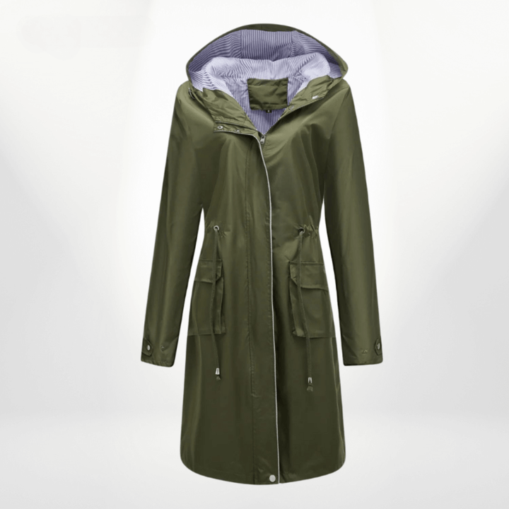 Stilla | Dame vandtæt over-knee trenchcoat
