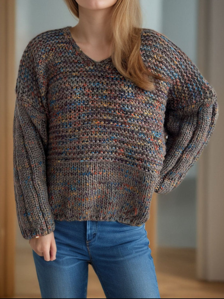 Stilla | Pullover med lange ærmer og dybe skuldre