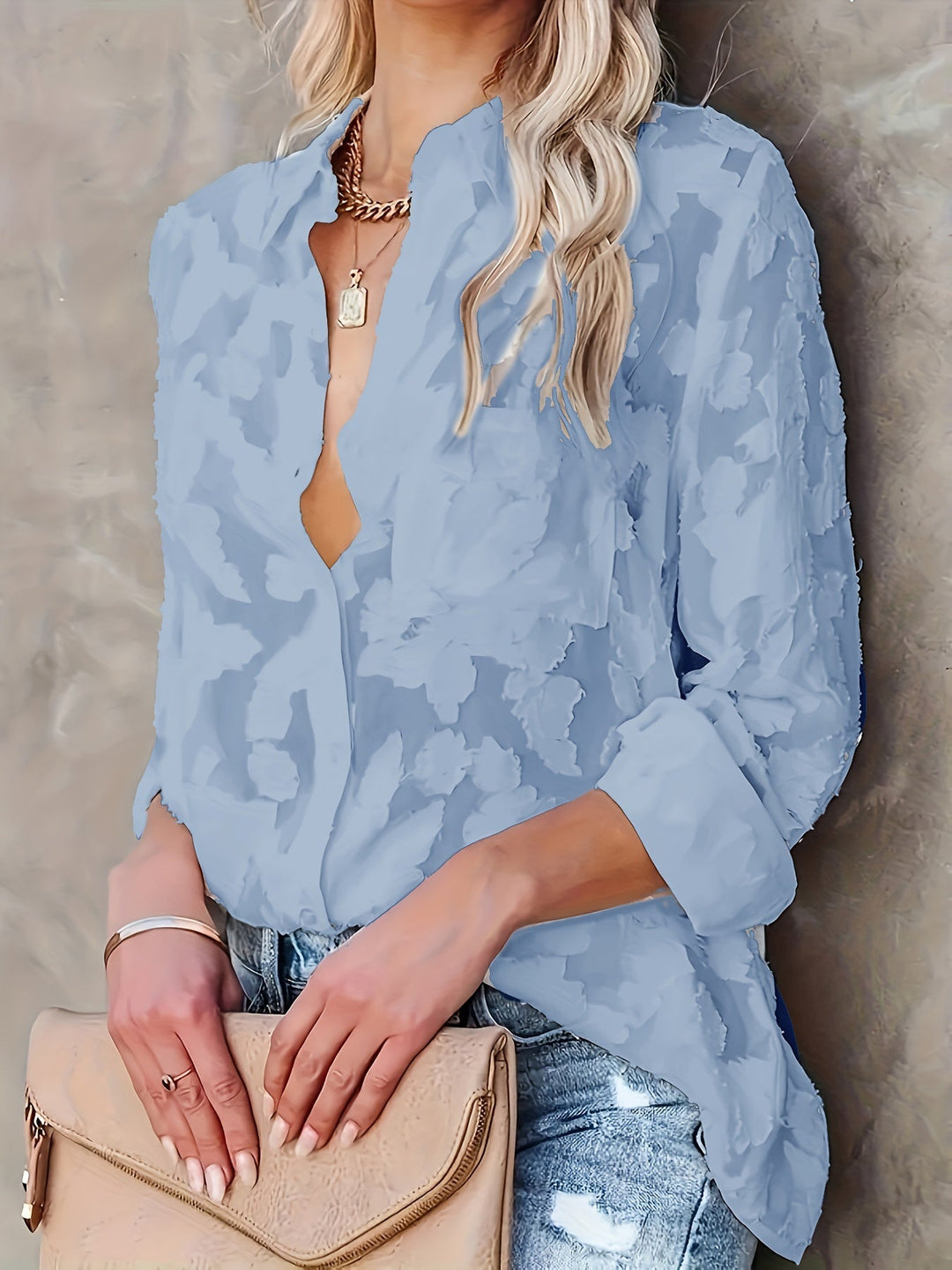 Stilla | Jacquard Dameskjorte