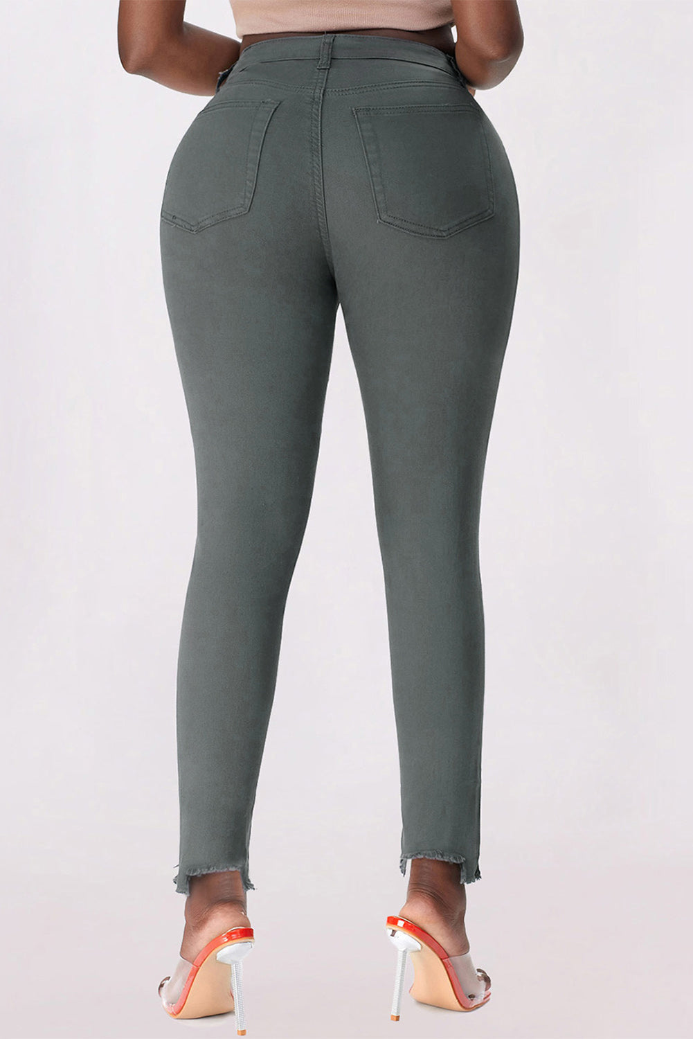 Stilla | Knapper Flue Kante Detalje Skinny Jeans