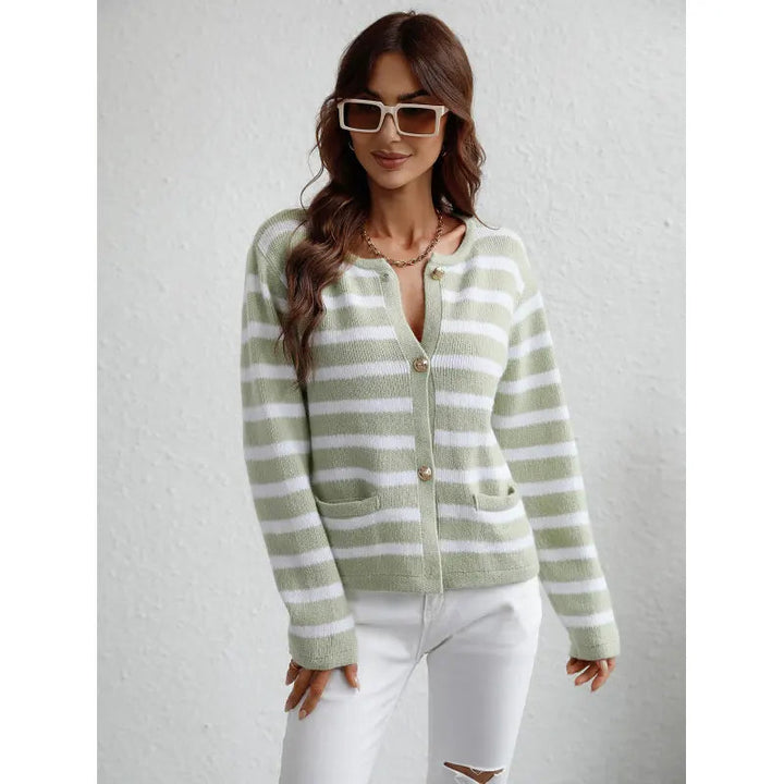 Stilla | Strik-cardigan med knapper og sidelommer