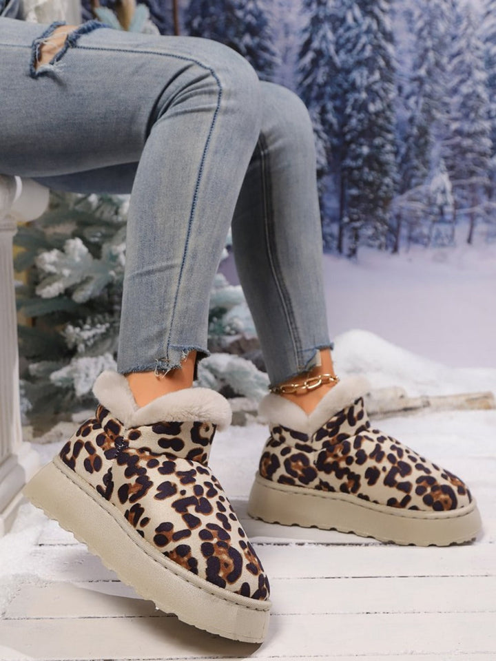 Stilla | Thermo Leopard Wedges Med Rund Spids